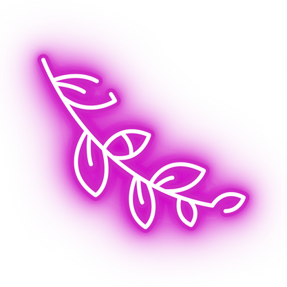 Neon pink vine icon